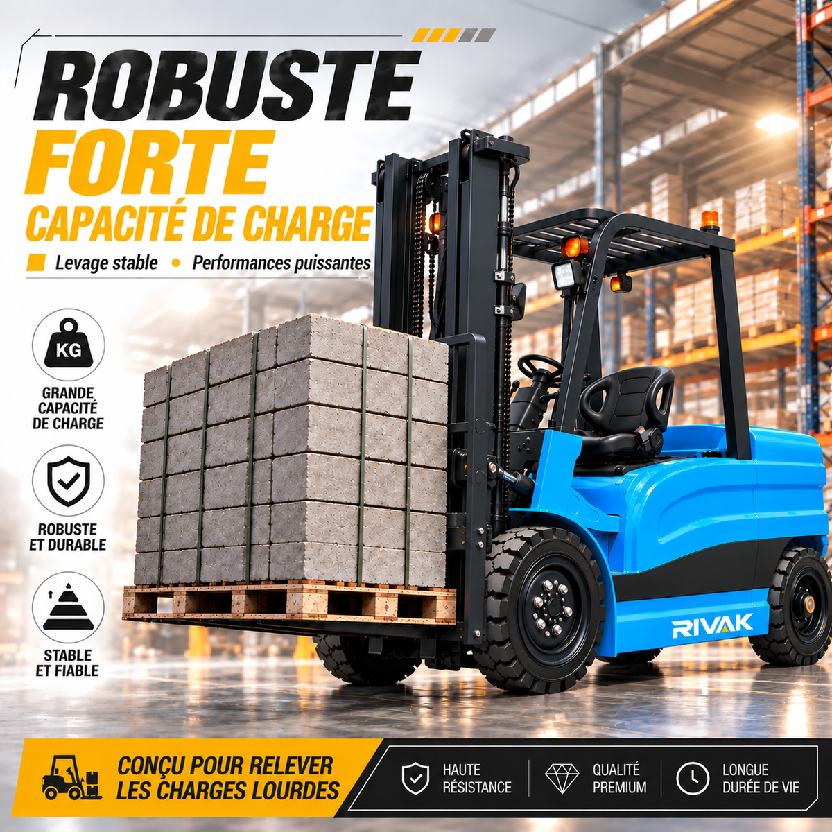 Chariot élévateur électrique 4 tonnes – CPD-40