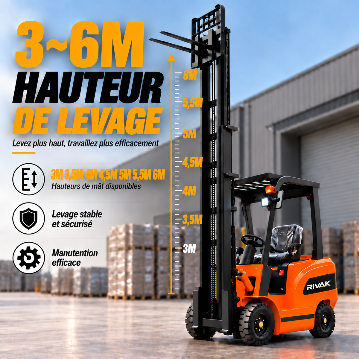 Chariot élévateur électrique 1 tonne – CPD-10