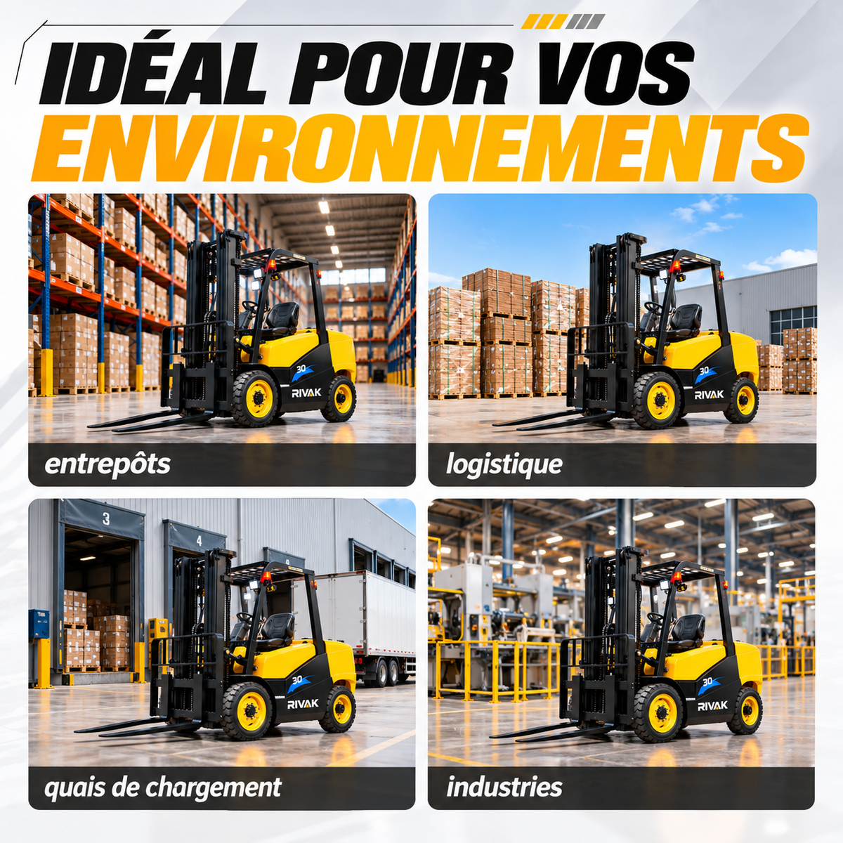 Chariot élévateur électrique 3 tonnes – CPD-30