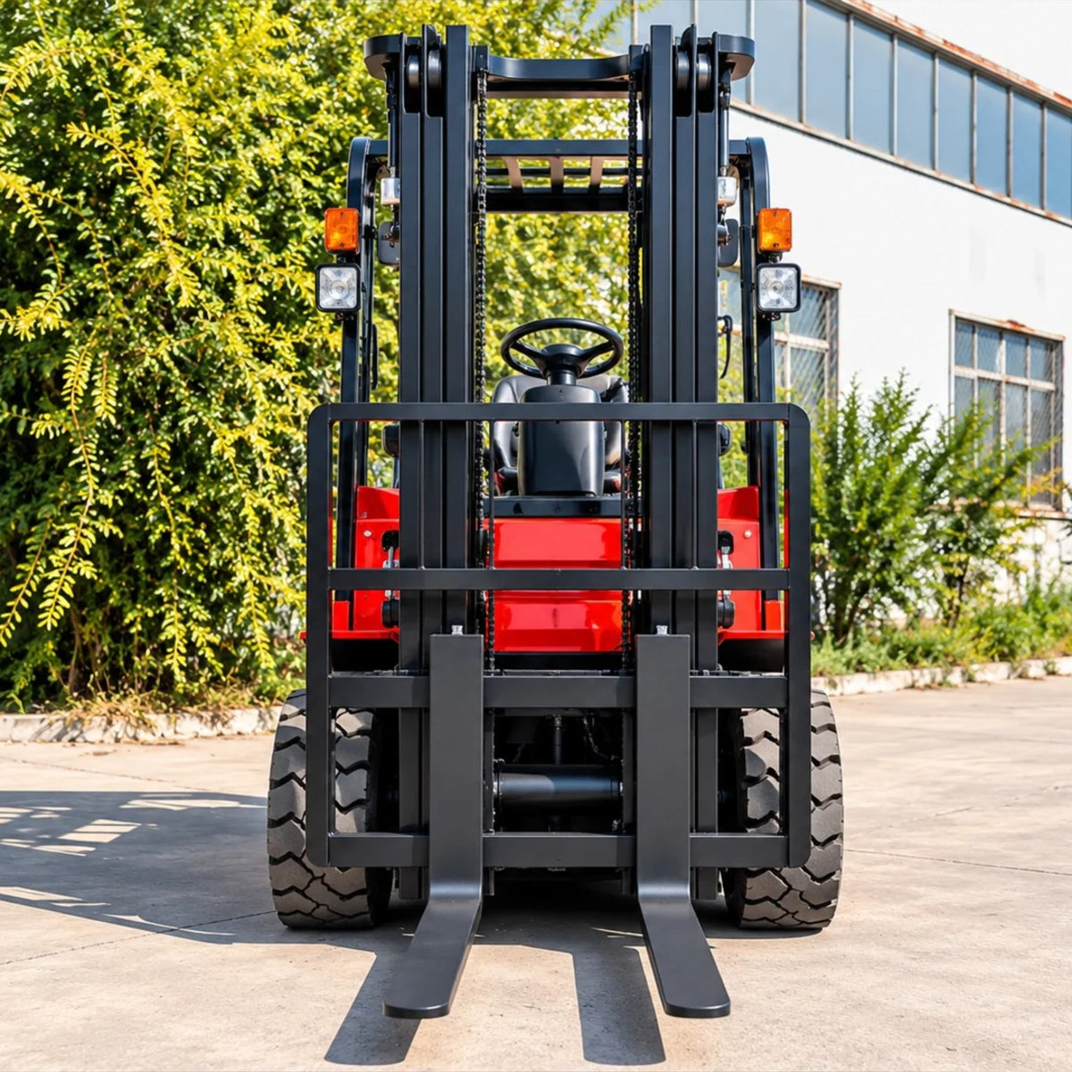Chariot élévateur électrique 3 tonnes CPD-30 – coloris rouge – vue de face