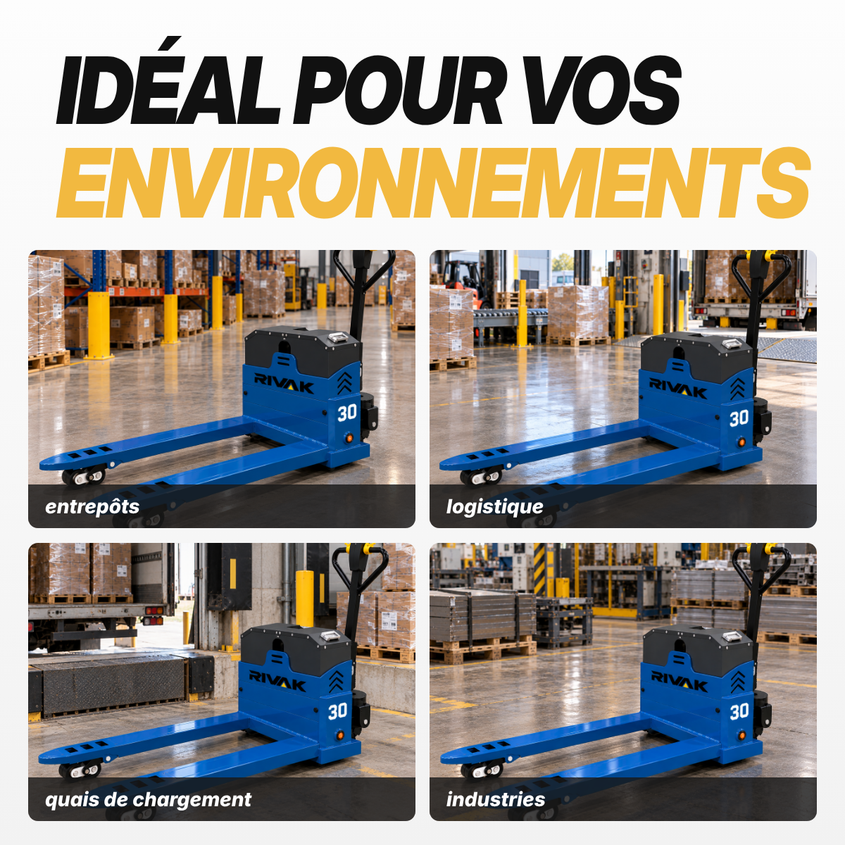 Transpalette tout électrique 3 tonnes – 30-550/685